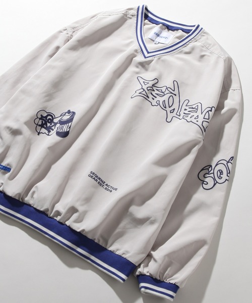 SEQUENZ（シークエンズ）の「【SEQUENZ/シークエンズ】90S COLLAGE PISTE / 90年代 コラージュ Vネック デザインスウェット（スウェット・メンズ・ネイビー/ブラック/アイボリー・M/S/XL/L）」の21枚目の写真