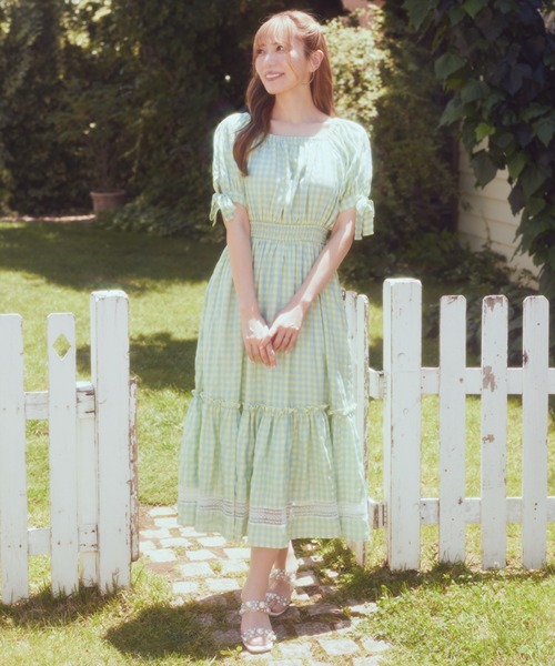 【本日限定値引き】Areeam ギンガムチェックワンピース Areeam（アリーム）の「ギンガムチェックワンピース（ワンピース