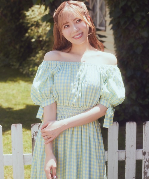 Areeam（アリーム）の「ギンガムチェックワンピース（ワンピース