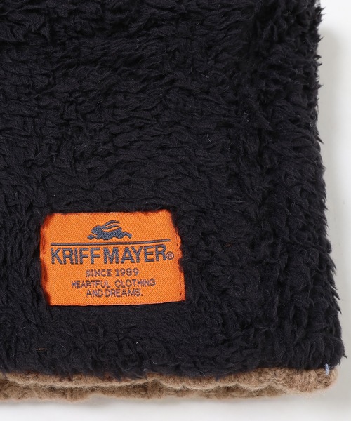 KRIFF MAYER（クリフメイヤー）の「【リバーシブル】モコネックウォーマー（ネックウォーマー/スヌード・キッズ・レッド/モカ/ネイビー/ブラック/カーキ・MEDIUM/LARGE）」の14枚目の写真