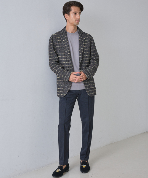 DESIGNWORKS（デザインワークス）の「【カシミヤタッチ】 クルーネック　ニット（ニット/セーター・メンズ・ブルー/ブラック/アイボリー/カーキ/ピンク/ライトブルー/レモンイエロー/ライトグレー・50/48/46/52）」の16枚目の写真