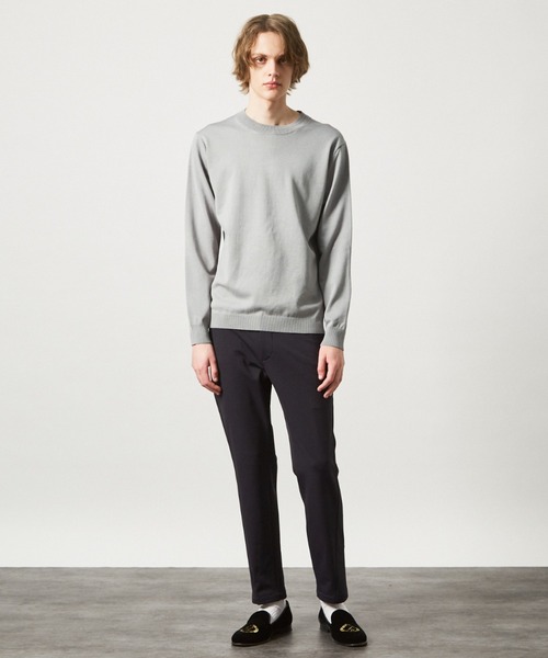 DESIGNWORKS（デザインワークス）の「【カシミヤタッチ】 クルーネック　ニット（ニット/セーター・メンズ・ブルー/ブラック/アイボリー/カーキ/ピンク/ライトブルー/レモンイエロー/ライトグレー・50/48/46/52）」の13枚目の写真
