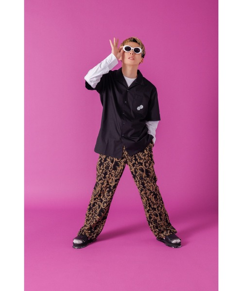 ZOZOMESSE(ゾゾメッセ)の「【Da-iCE × Danny Sangra】 オープンカラーシャツ(シャツ/ブラウス・レディース・ブラック/Beige・M/L/XL)」の22枚目の写真
