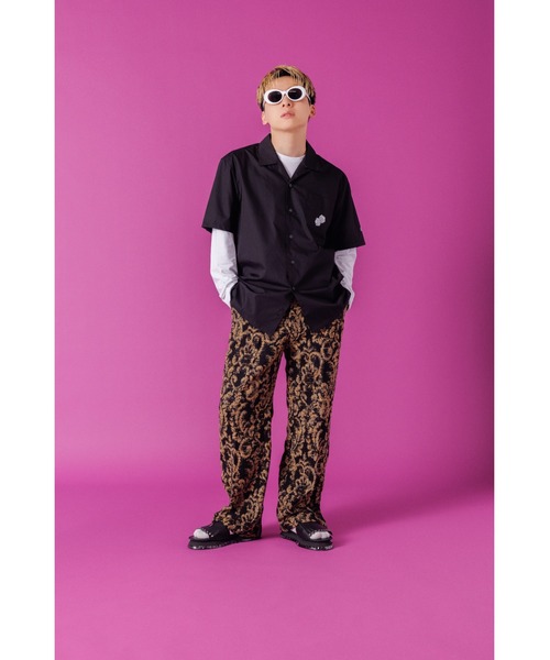 ZOZOMESSE(ゾゾメッセ)の「【Da-iCE × Danny Sangra】 オープンカラーシャツ(シャツ/ブラウス・レディース・ブラック/Beige・M/L/XL)」の3枚目の写真