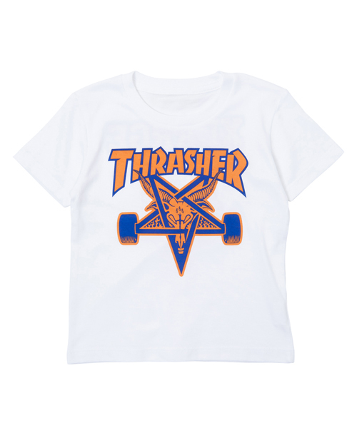 XLARGE KIDS(エクストララージキッズ)の「Thrasher S/S TEE SKATE GOAT(Tシャツ/カットソー・キッズ・ホワイト/ブラック・7T/5T/2T/8T)」の3枚目の写真