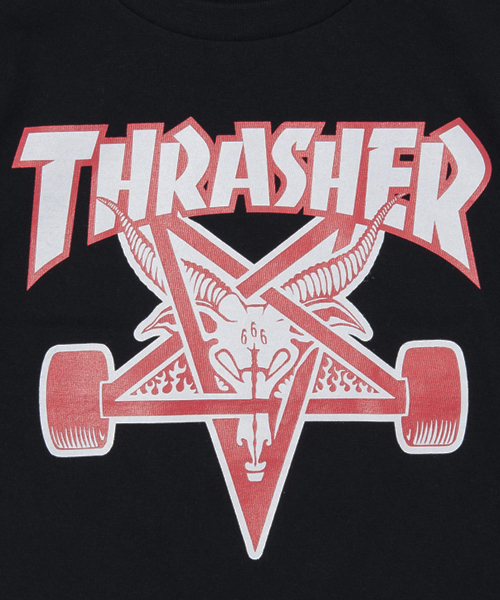 XLARGE KIDS(エクストララージキッズ)の「Thrasher S/S TEE SKATE GOAT(Tシャツ/カットソー・キッズ・ホワイト/ブラック・7T/5T/2T/8T)」の7枚目の写真