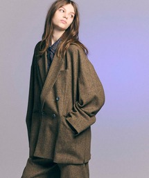 《UNISEX》【Italian Dead Stock Fabric】Prime-Over Double Breasted Jacket/プライムオーバーダブルジャケット 【MAISON SPECIAL/メゾンスペシャル】