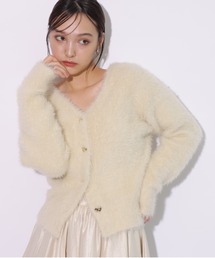 超安い Rirandture（リランドチュール）の「ハート釦ふわふわカーデプル トップス