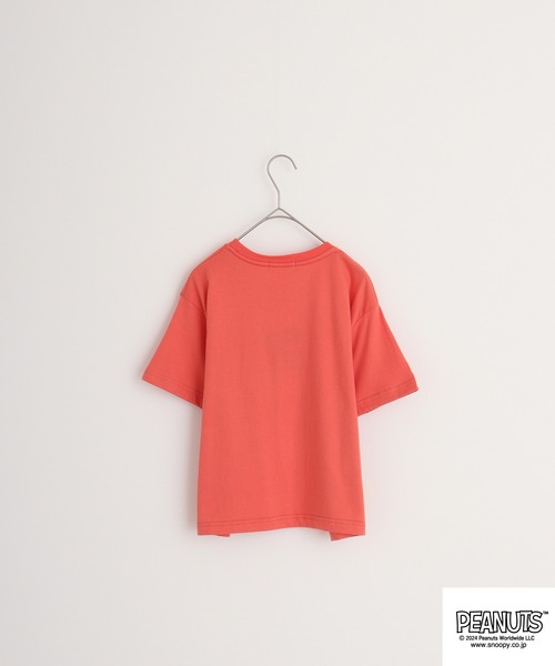 PEANUTS（ピーナッツ）の「PEANUTS クロップドTシャツ（Tシャツ/カットソー・レディース・ホワイト/ブラック/コーラル・S/M/L）」の6枚目の写真