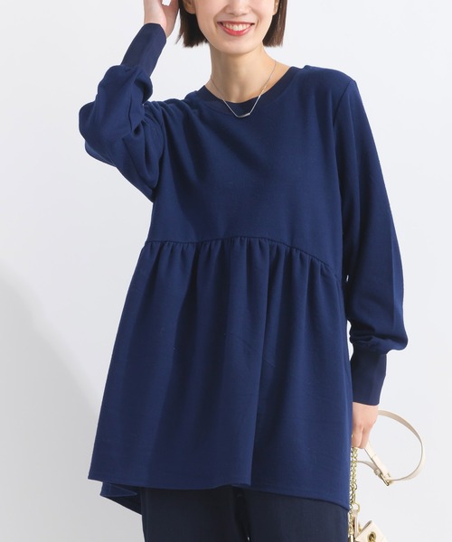 【セール】【WEB限定】ウォッシャブルチュニックプルオーバー（Tシャツ/カットソー）｜Lo-Fi（ローファイ）