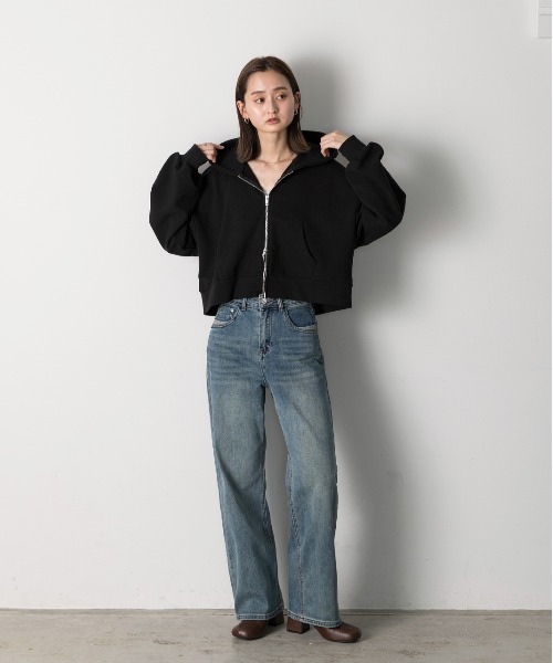 ad thie（アドティエ）の「ポケットデザイン ストレートデニム（デニムパンツ・レディース・ブルー・SMALL/MEDIUM）」の8枚目の写真