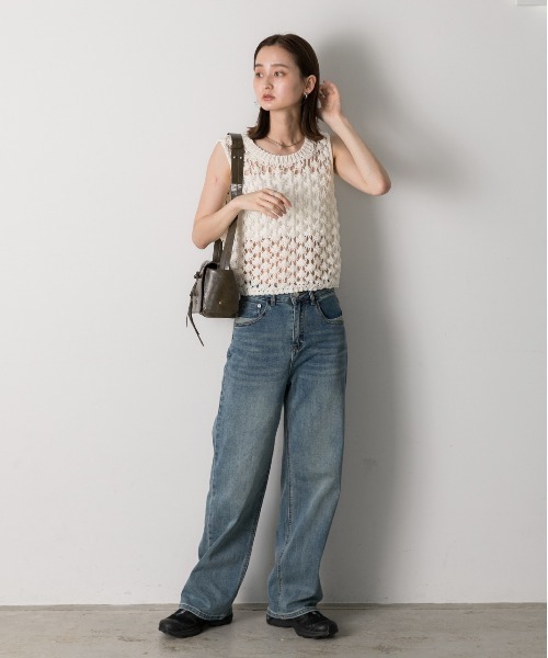 ad thie（アドティエ）の「ポケットデザイン ストレートデニム（デニムパンツ・レディース・ブルー・SMALL/MEDIUM）」の20枚目の写真