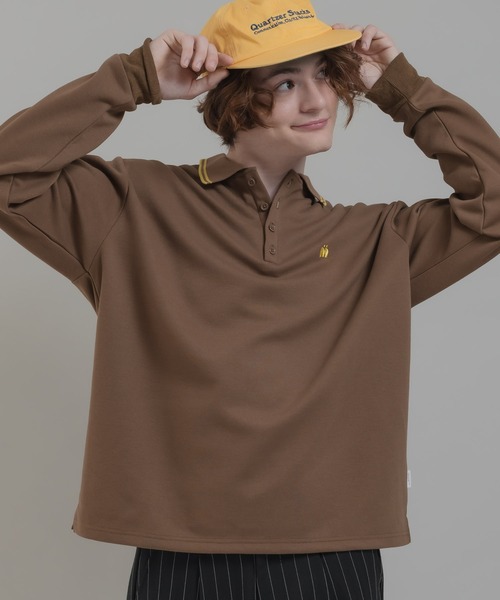 MUHET（ミュエータ）の「カノコポロシャツ（ポロシャツ・レディース・ブラック/カーキ/杢グレー/モカ・MEDIUM/X-LARGE）」の19枚目の写真