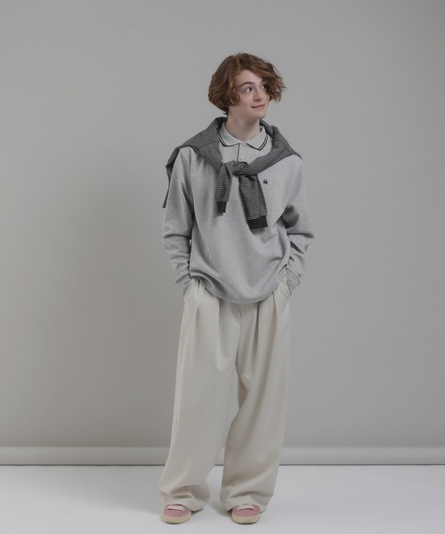 MUHET（ミュエータ）の「カノコポロシャツ（ポロシャツ・レディース・ブラック/カーキ/杢グレー/モカ・MEDIUM/X-LARGE）」の11枚目の写真