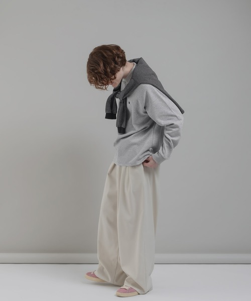 MUHET（ミュエータ）の「カノコポロシャツ（ポロシャツ・レディース・ブラック/カーキ/杢グレー/モカ・MEDIUM/X-LARGE）」の12枚目の写真