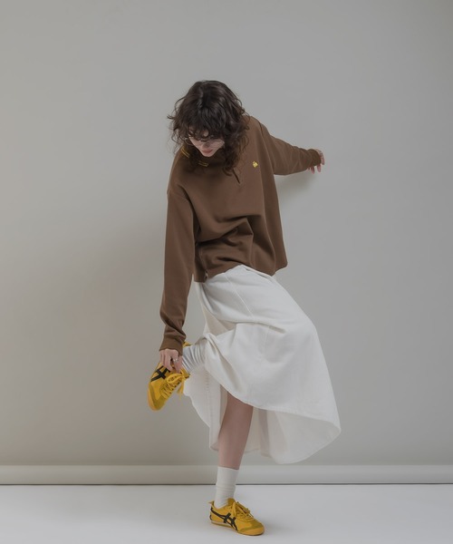 MUHET（ミュエータ）の「カノコポロシャツ（ポロシャツ・レディース・ブラック/カーキ/杢グレー/モカ・MEDIUM/X-LARGE）」の17枚目の写真