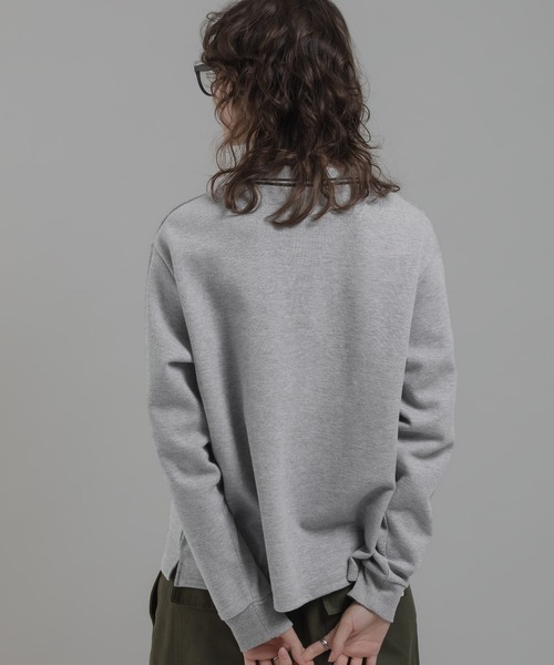 MUHET（ミュエータ）の「カノコポロシャツ（ポロシャツ・レディース・ブラック/カーキ/杢グレー/モカ・MEDIUM/X-LARGE）」の5枚目の写真