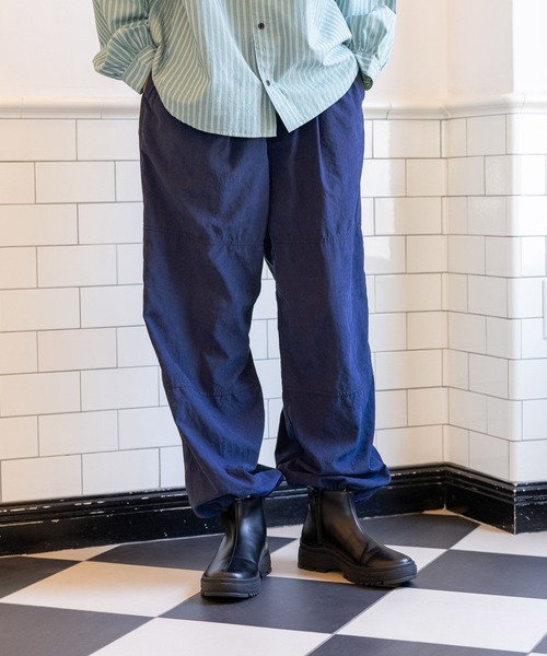 niko and...（ニコアンド）の「シボシボサイドラインパンツ（その他パンツ・レディース・ネイビー/オレンジ/ブラック/アイボリー・FREE）」の11枚目の写真