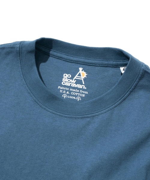 go slow caravan（ゴースローキャラバン）の「USA/C ウーパールーパーロングスリーブTEE（Tシャツ/カットソー・メンズ・ホワイト/アイボリー/ブラック/ブルー・SMALL/MEDIUM/LARGE/X-LARGE）」の5枚目の写真