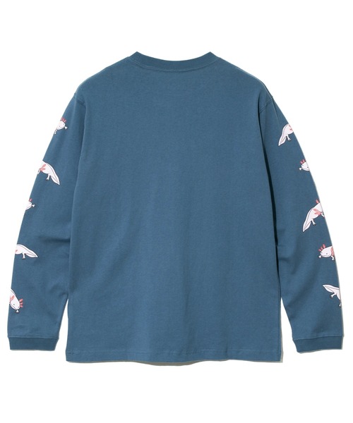 go slow caravan（ゴースローキャラバン）の「USA/C ウーパールーパーロングスリーブTEE（Tシャツ/カットソー・メンズ・ホワイト/アイボリー/ブラック/ブルー・SMALL/MEDIUM/LARGE/X-LARGE）」の12枚目の写真