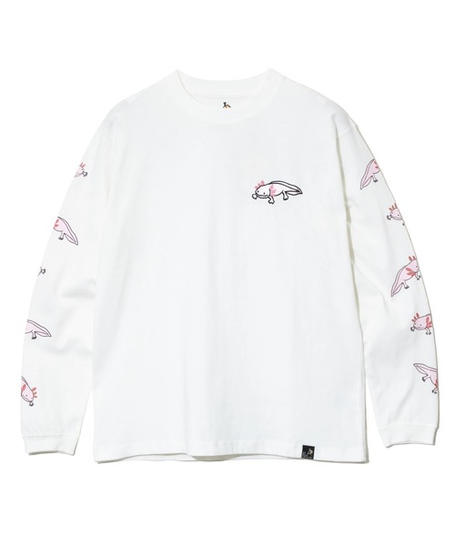 go slow caravan（ゴースローキャラバン）の「USA/C ウーパールーパーロングスリーブTEE（Tシャツ/カットソー・メンズ・ホワイト/アイボリー/ブラック/ブルー・SMALL/MEDIUM/LARGE/X-LARGE）」の13枚目の写真