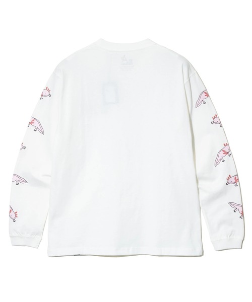 go slow caravan（ゴースローキャラバン）の「USA/C ウーパールーパーロングスリーブTEE（Tシャツ/カットソー・メンズ・ホワイト/アイボリー/ブラック/ブルー・SMALL/MEDIUM/LARGE/X-LARGE）」の15枚目の写真