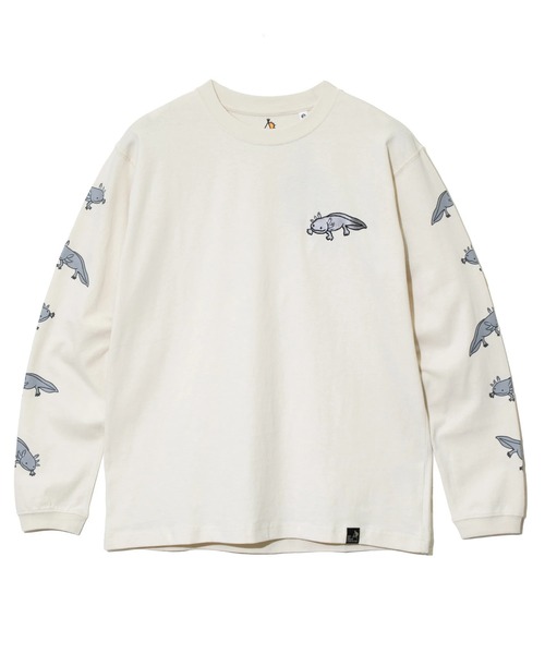 go slow caravan（ゴースローキャラバン）の「USA/C ウーパールーパーロングスリーブTEE（Tシャツ/カットソー・メンズ・ホワイト/アイボリー/ブラック/ブルー・SMALL/MEDIUM/LARGE/X-LARGE）」の16枚目の写真