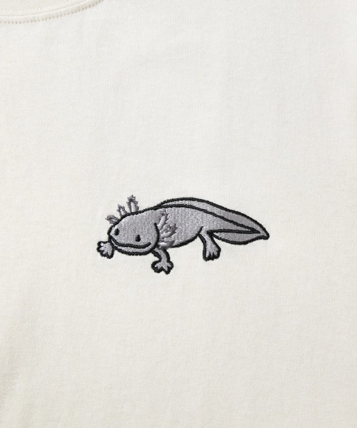 go slow caravan（ゴースローキャラバン）の「USA/C ウーパールーパーロングスリーブTEE（Tシャツ/カットソー・メンズ・ホワイト/アイボリー/ブラック/ブルー・SMALL/MEDIUM/LARGE/X-LARGE）」の17枚目の写真