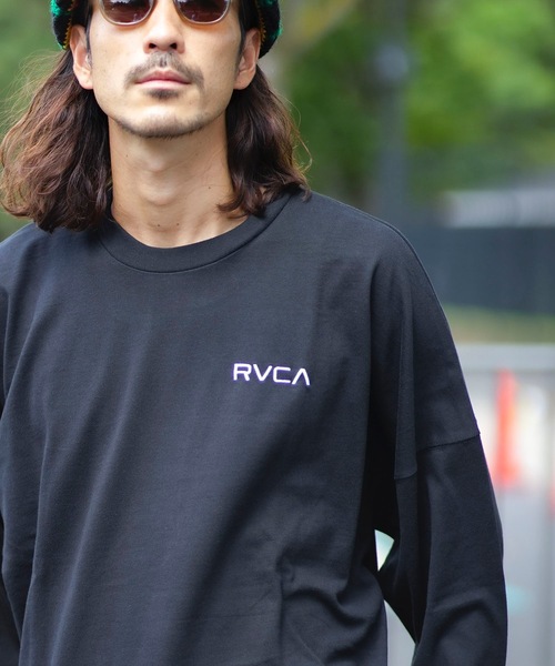 RVCA（ルーカ）の「RVCA メンズ PATCH BALANCE LT ロンＴ 【2024年秋冬モデル】/ルーカバックプリントビッグシルエット長袖ロンT（Tシャツ/カットソー・メンズ・ブラウン/ホワイト/グリーン系その他/ブラック・SMALL/MEDIUM/LARGE/X-LARGE/XX-LARGE）」の20枚目の写真