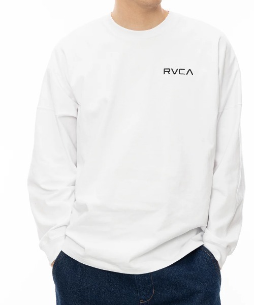 RVCA（ルーカ）の「RVCA メンズ PATCH BALANCE LT ロンＴ 【2024年秋冬モデル】/ルーカバックプリントビッグシルエット長袖ロンT（Tシャツ/カットソー・メンズ・ブラウン/ホワイト/グリーン系その他/ブラック・SMALL/MEDIUM/LARGE/X-LARGE/XX-LARGE）」の9枚目の写真