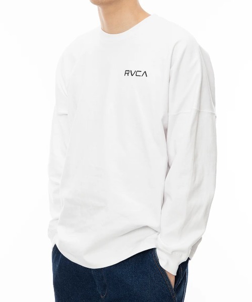 RVCA（ルーカ）の「RVCA メンズ PATCH BALANCE LT ロンＴ 【2024年秋冬モデル】/ルーカバックプリントビッグシルエット長袖ロンT（Tシャツ/カットソー・メンズ・ブラウン/ホワイト/グリーン系その他/ブラック・SMALL/MEDIUM/LARGE/X-LARGE/XX-LARGE）」の10枚目の写真