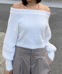 フラッフィーニットトップス