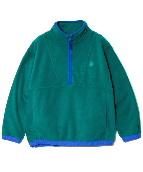 go slow caravan(ゴースローキャラバン)の「COBMASTER/コブマスター マイクロフリース P/O JKT(ブルゾン・メンズ・アイボリー/エメラルド・MEDIUM/LARGE/X-LARGE)」の3枚目の写真