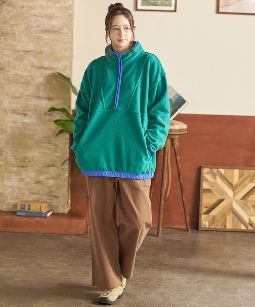 go slow caravan(ゴースローキャラバン)の「COBMASTER/コブマスター マイクロフリース P/O JKT(ブルゾン・メンズ・アイボリー/エメラルド・MEDIUM/LARGE/X-LARGE)」の10枚目の写真