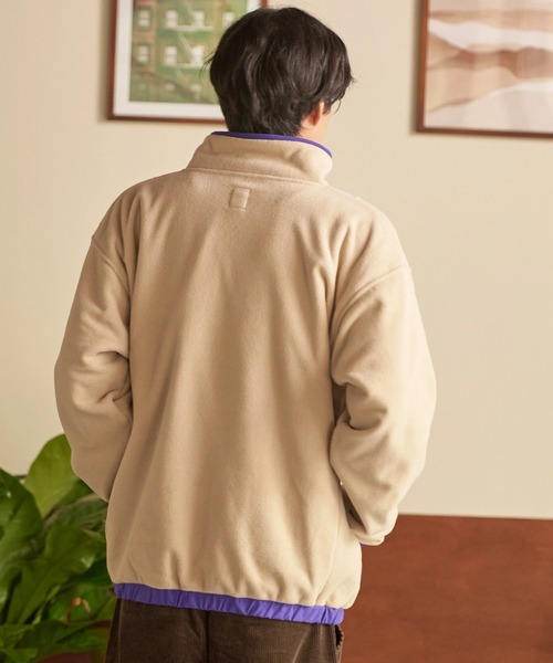 go slow caravan(ゴースローキャラバン)の「COBMASTER/コブマスター マイクロフリース P/O JKT(ブルゾン・メンズ・アイボリー/エメラルド・MEDIUM/LARGE/X-LARGE)」の19枚目の写真