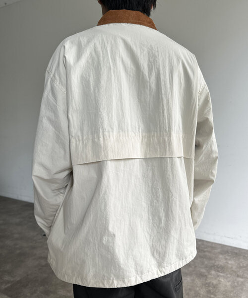 CPCM（シーピーシーエム）の「NCスタンドネックデカポケブルゾン（ブルゾン・メンズ・オレンジ/ブラック/アイボリー・MEDIUM/LARGE）」の18枚目の写真