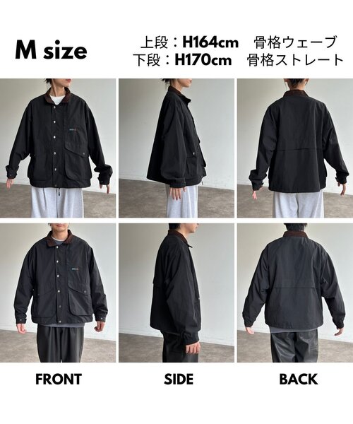 CPCM（シーピーシーエム）の「NCスタンドネックデカポケブルゾン（ブルゾン・メンズ・オレンジ/ブラック/アイボリー・MEDIUM/LARGE）」の22枚目の写真