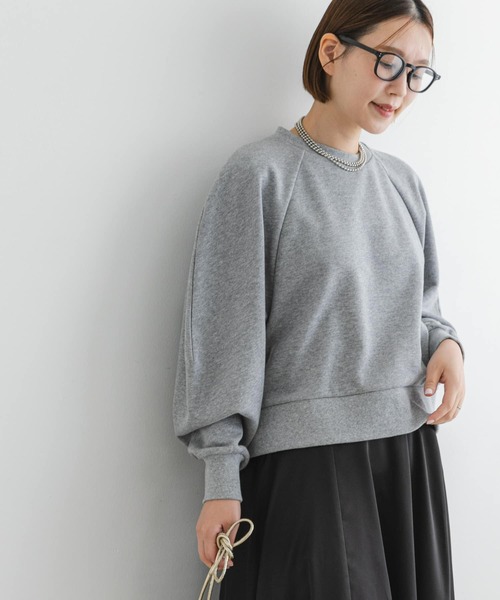 F by ROSSO（エフバイロッソ）の「F by ROSSO　マルチウェイ裏毛スウェットプルオーバー（Tシャツ/カットソー・レディース・グレー/ライトグレー・FREE）」の4枚目の写真