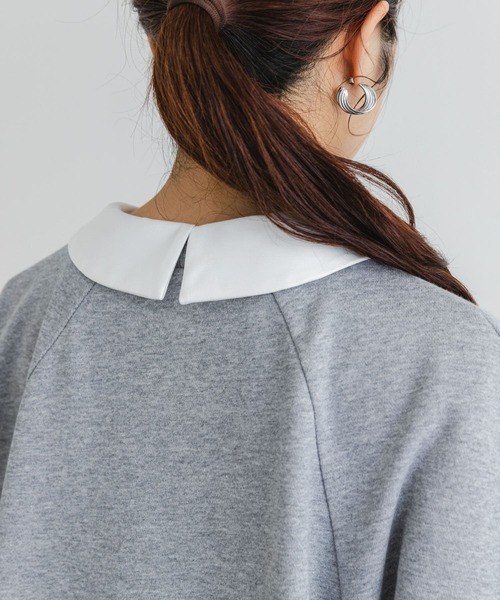 F by ROSSO（エフバイロッソ）の「F by ROSSO　マルチウェイ裏毛スウェットプルオーバー（Tシャツ/カットソー・レディース・グレー/ライトグレー・FREE）」の17枚目の写真