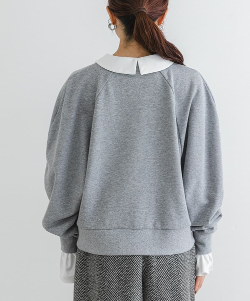 F by ROSSO（エフバイロッソ）の「F by ROSSO　マルチウェイ裏毛スウェットプルオーバー（Tシャツ/カットソー・レディース・グレー/ライトグレー・FREE）」の20枚目の写真