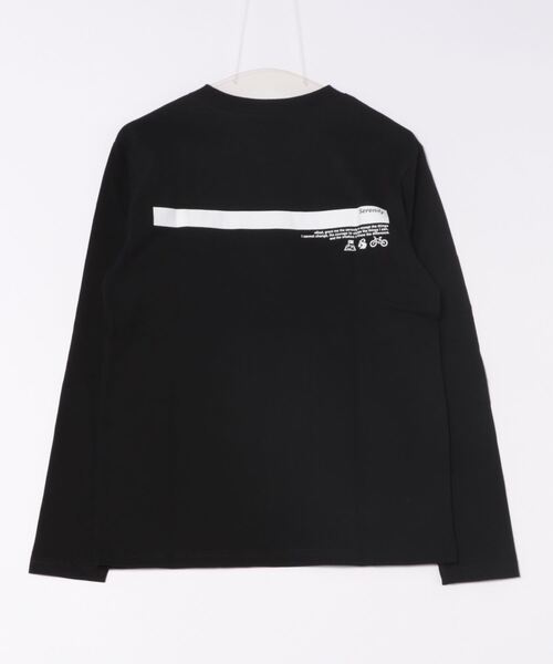 B'day（ビーデイ）の「ヘヴィウェイト天竺 プリント 長袖 クルーネック（Tシャツ/カットソー・レディース・ブラック/ホワイト/ベージュ・LARGE/MEDIUM）」の8枚目の写真