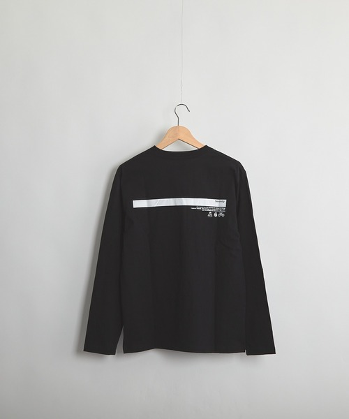 B'day（ビーデイ）の「ヘヴィウェイト天竺 プリント 長袖 クルーネック（Tシャツ/カットソー・レディース・ブラック/ホワイト/ベージュ・LARGE/MEDIUM）」の3枚目の写真