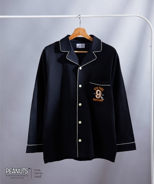 PEANUTS × une nana cool【綿100％】ハイゲージ天竺メンズパジャマ（ルームウェア/パジャマ）｜une nana cool（ウンナナクール） 6,820円