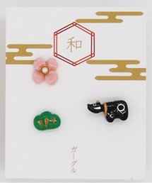 gargle ガーグル：JAPANシリーズ　開運ベコ　ピアス