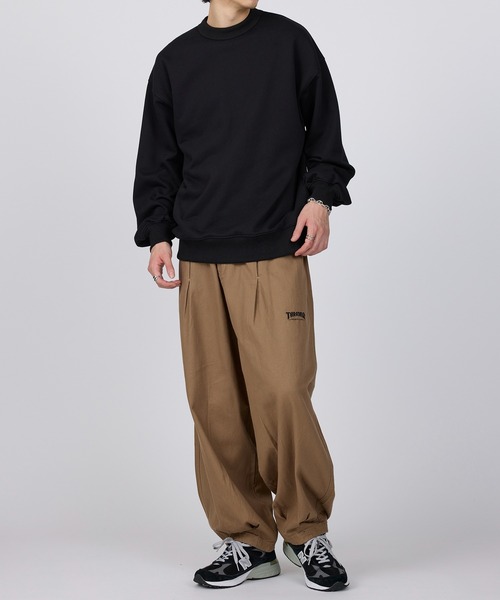 THRASHER(スラッシャー)の「【THRASHER】デニム・カツラギ ワイドバルーンパンツ(デニムパンツ・メンズ・ベージュ/グレー/オフホワイト/ブラック/ブラック系1・L/M/LL)」の17枚目の写真