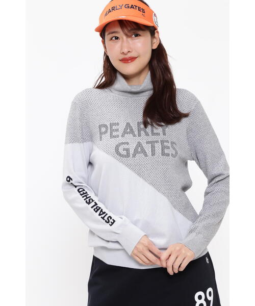 PEARLY GATES(パーリーゲイツ)の「【PEARLY GATES】カシミヤタッチコットンタートルネックニットプルオーバー <コラーゲン加工>(ニット/セーター・レディース・グレー/ホワイト/ネイビー/オレンジ・MEDIUM/LARGE/SMALL)」の6枚目の写真