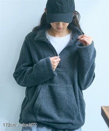 高身長 フリースハーフジッププルオーバー(トールサイズ)Essenave