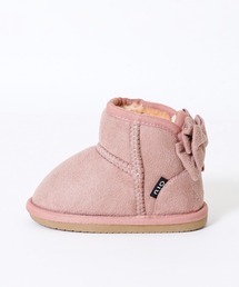 RIO（リオ）の「バックリボンファーブーツ(13cm-17cm)（ブーツ・キッズ）」