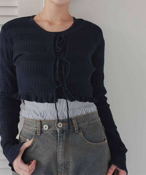 titivate(ティティベイト)の「ストライプショートパンツ(その他パンツ・レディース・ネイビー/ベージュ/ブルー・S/L/M)」の20枚目の写真