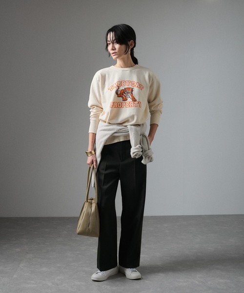 MIXTA（ミクスタ）の「【MIXTA(ミクスタ)】TABBY CREW NECK SWEAT/タビークルーネックスウェット（スウェット・レディース・ホワイト系その他5/ブラック系その他3・S）」の14枚目の写真